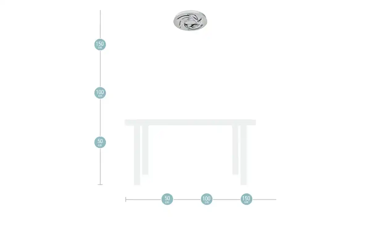 Bild 4 von KHG LED-Deckenleuchte, 6-flammig chrom