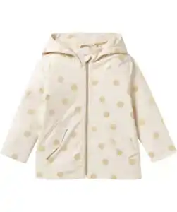Gepunktete Regenjacke, offwhite