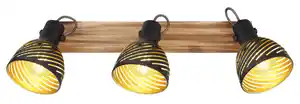 Strahler Lenna max. 40 Watt, Schwarz, Goldfarben, Dunkelbraun