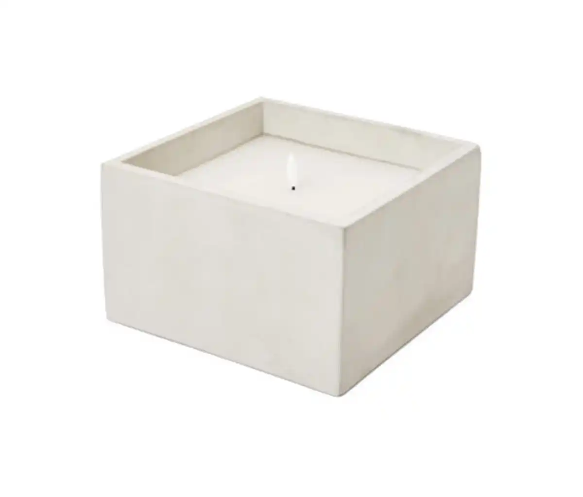 Bild 1 von XL-LED-Echtwachskerze im Betontopf