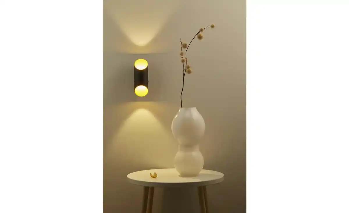 Bild 1 von Meisterleuchten LED-Wandleuchte, 2-flammig, schwarz/gold