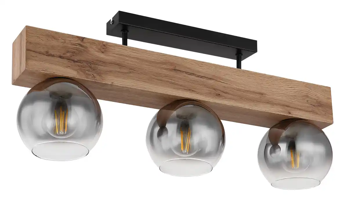 Bild 1 von Deckenleuchte Moitas max. 40 Watt Deckenlampe, Naturfarben, Schwarz