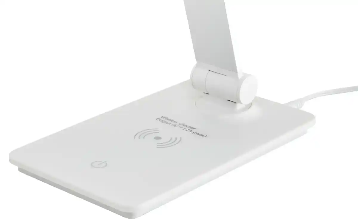 Bild 2 von KHG LED-Tischleuchte, weiß mit Qi-Charger