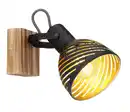 Bild 1 von Strahler Lenna max. 40 Watt, Schwarz, Goldfarben, Dunkelbraun