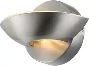 LED-Wandleuchte 76001 in Nickelfarben max. 5 Watt Wandlampe, Nickelfarben