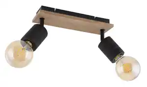 Strahler Josella in Schwarz max. 60 Watt, Schwarz, Dunkelbraun