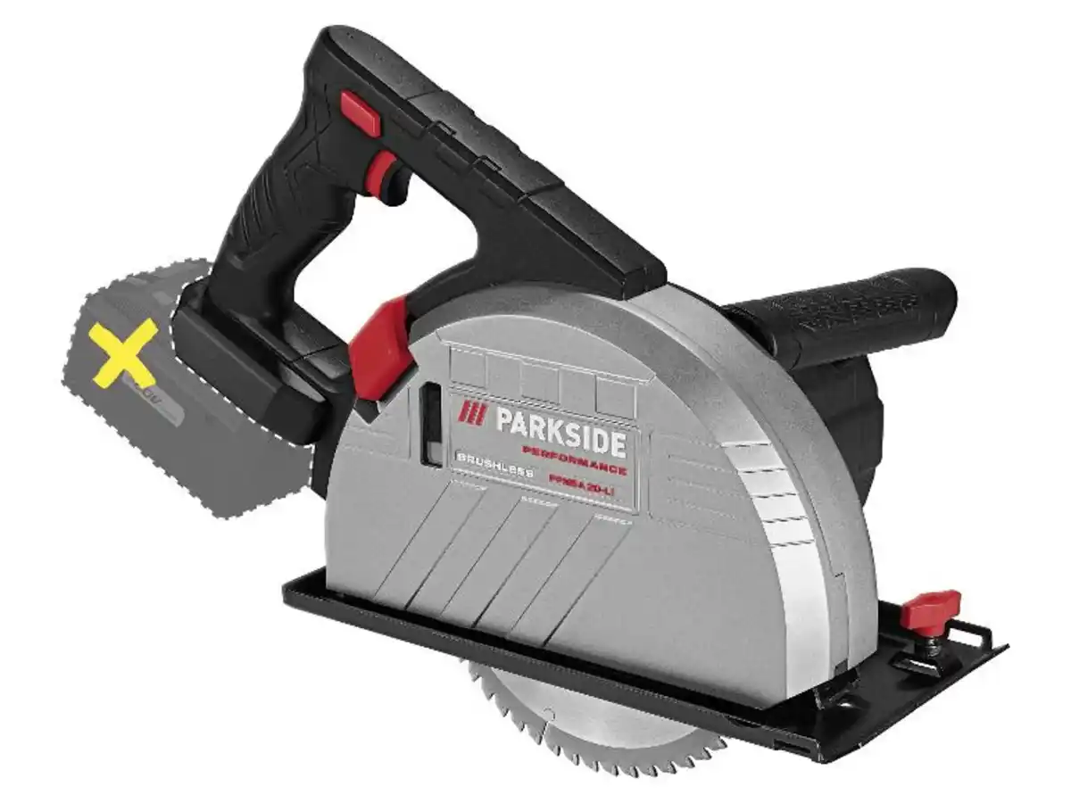 Bild 1 von PARKSIDE PERFORMANCE® 20 V Akku-Metallhandkreissäge »PPMSA 20-Li A1«, ohne Akku und Ladegerät