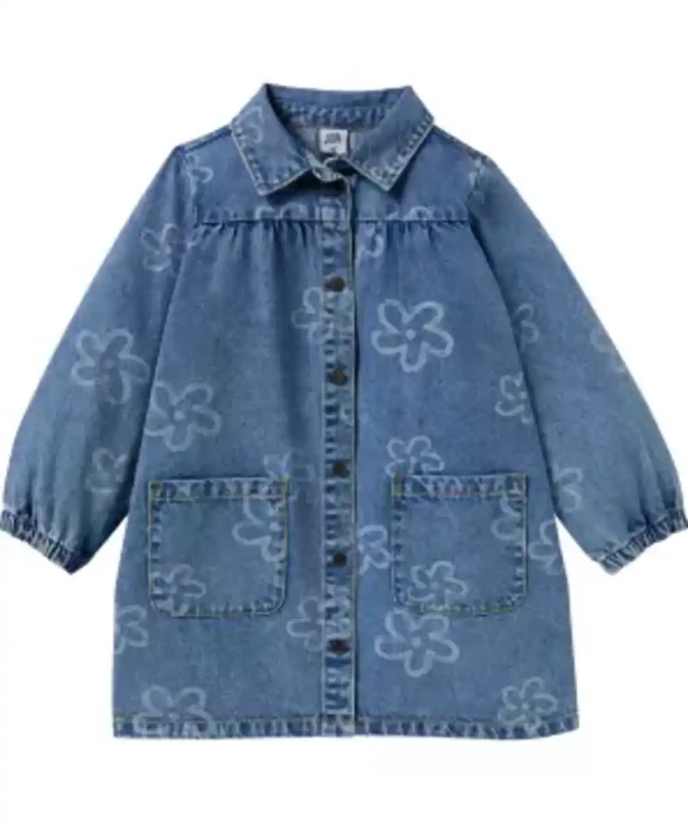 Bild 1 von Jeanskleid Blumen, jeansblau