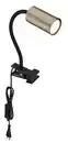 Bild 1 von Klemmleuchte Robby max. 25 Watt, Schwarz, Messingfarben