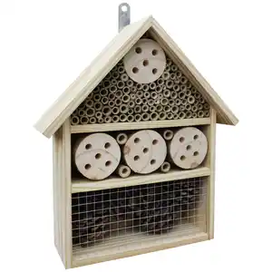 Insektenhotel, Kiefernholz, inkl. Füllmaterial, 50 Brutfächer