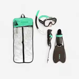 SUBEA Schnorchel-Set Damen/Herren - R'Gomoove schwarz/grün