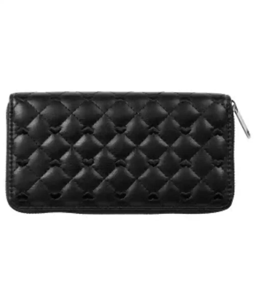 Bild 1 von Gesteppte Geldbörse, schwarz gemustert