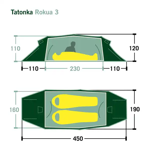 Bild 2 von ROKUA 3 - Tunnelzelt
