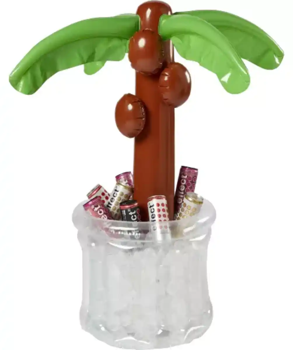 Bild 1 von Aufblasbare Palme mit Getränkekühler, bunt