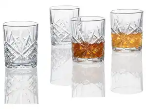 ERNESTO® Kristall-Whiskey- /Longdrinkgläser, 4er-Set