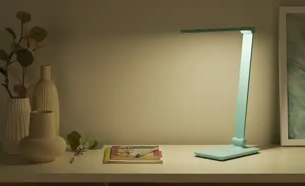 Bild 1 von KHG LED-Tischleuchte, blau mit Qi-Charger