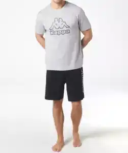 Kappa Pyjama, hellgrau melange