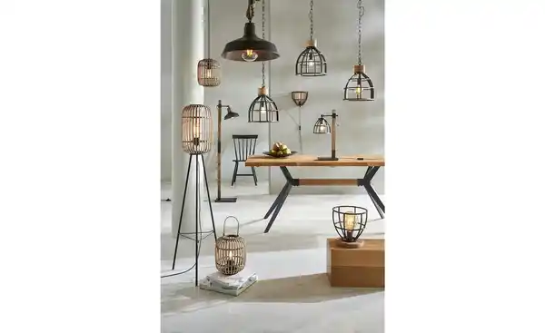 Bild 3 von Pendelleuchte, 1-flammig Metall schwarz