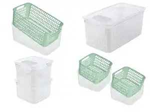 LIVARNO home Frischhaltebox / Frischhalteboxen-Set, mit herausnehmbarer Abtropfeinsatz