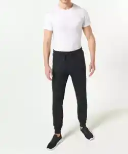 Jogginghose mit Ziernähten, schwarz