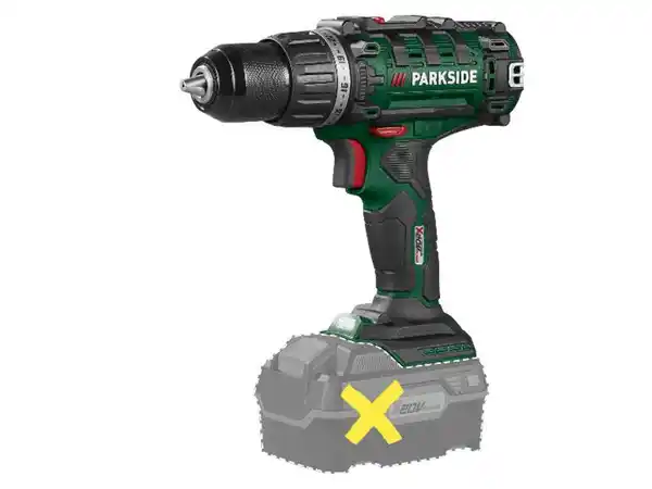 Bild 2 von PARKSIDE® 20 V Akku-Bohrschrauber »PABS 20-Li I9«, ohne Akku und Ladegerät