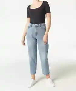 Mom-Jeans, jeansblau