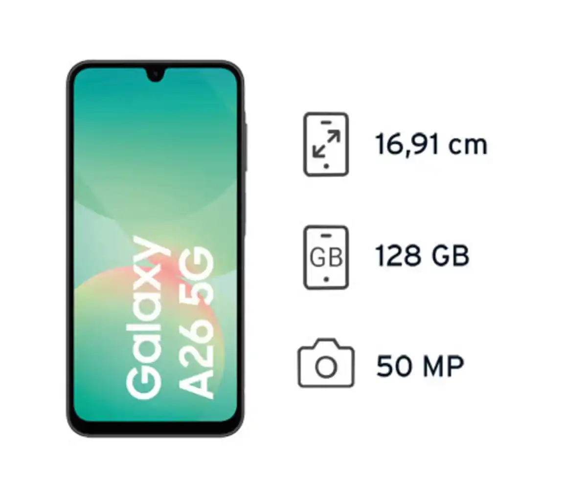 Bild 1 von Samsung Galaxy A26 5G 128 GB Black