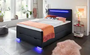 Boxspringbett mit LED-Beleuchtung Knight