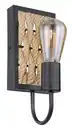 Bild 1 von Wandleuchte 15679W in Schwarz max. 60 Watt Wandlampe, Braun, Schwarz