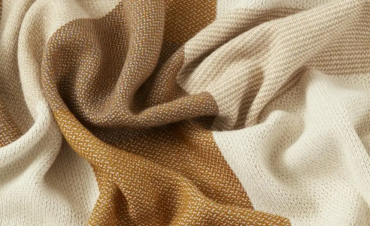 Bild 4 von como superior Wohndecke Karo-Strickdecke