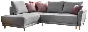Eckschlafsofa Lovely Annie Hellgrau, Hellgrau