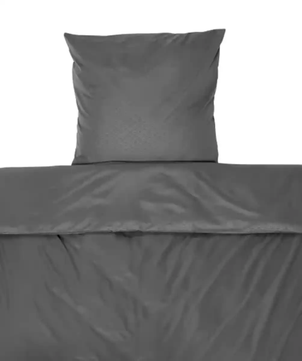Bild 1 von Mikrofaser-Bettwäsche mit geprägtem Muster, grau