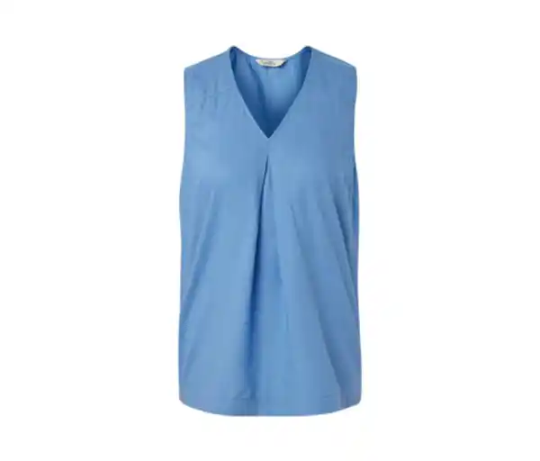 Bild 1 von Ärmellose Leinenbluse, hellblau