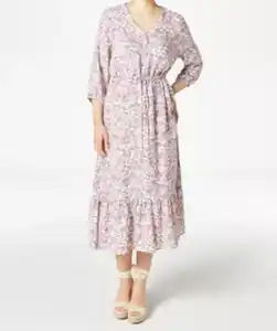 Kleid mit Blumenmuster, Blumendruck