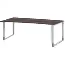 Bild 1 von Moderano Schreibtisch, Grau, Weiß, Alu, Holzwerkstoff, Kufe, 100x68-82x200 cm, Made in Germany, Arbeitszimmer, Schreibtische, Bürotische