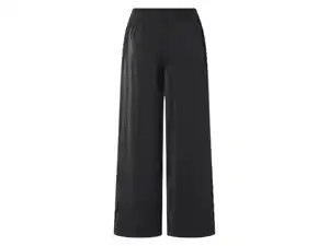 esmara® Damen Wide-Leg-Satinhose / Satinhose, mit seitlichen Eingrifftaschen