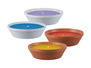 LIVARNO home Tonschalen mit Citronella-Kerze