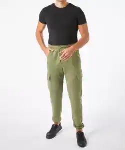 Jogginghose mit Cargotaschen, Khaki