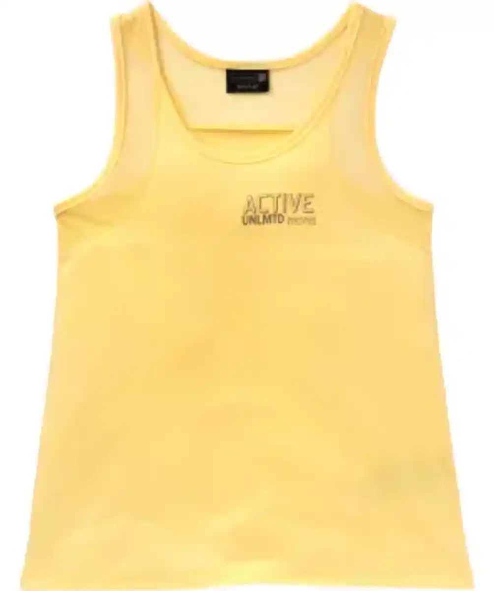 Bild 1 von Sport-Top mit Schriftzug, hellgelb