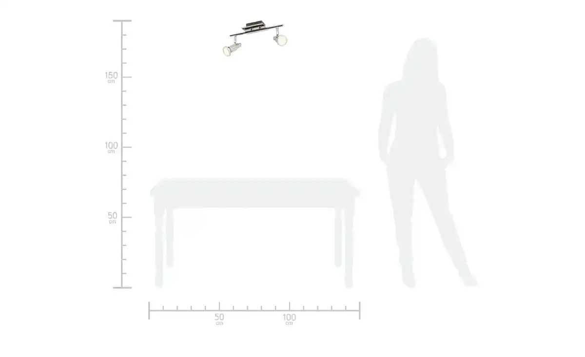 Bild 3 von KHG LED-Deckenstrahler chrom 2 Spots