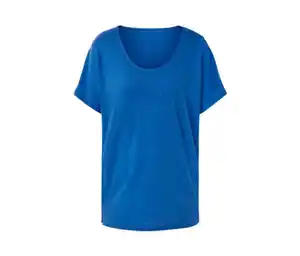 Shirt aus Leinenmix, kobaltblau