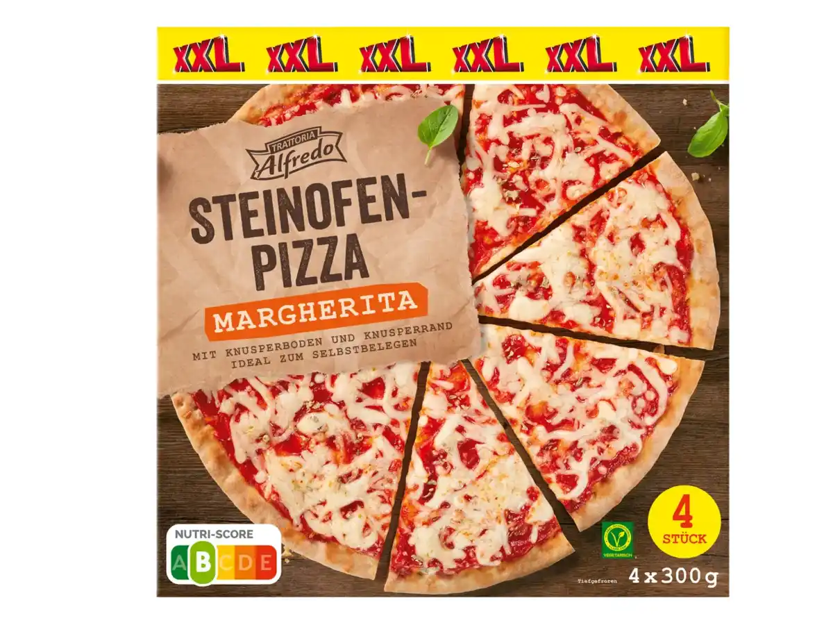 Bild 1 von Trattoria Alfredo Steinofenpizza Margherita XXL