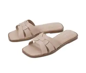 Leder-Pantoletten