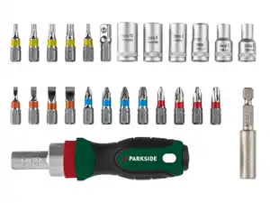 PARKSIDE® Ratschen-Bit- und Steckschlüssel-Set / Bit-Set / Ratschen-Schraubendreher-Bit- und Steckschlüssel-Set
