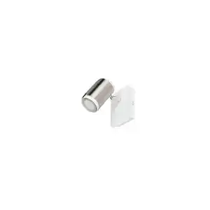Trio Leuchten Strahler, Weiß, Nickel, Metall, 12x12x16.5 cm, mit Schalter, Lampen & Leuchten, Leuchtenserien