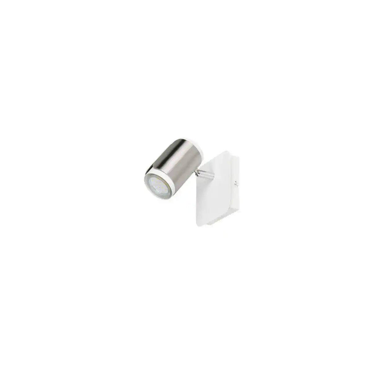 Bild 1 von Trio Leuchten Strahler, Weiß, Nickel, Metall, 12x12x16.5 cm, mit Schalter, Lampen & Leuchten, Leuchtenserien