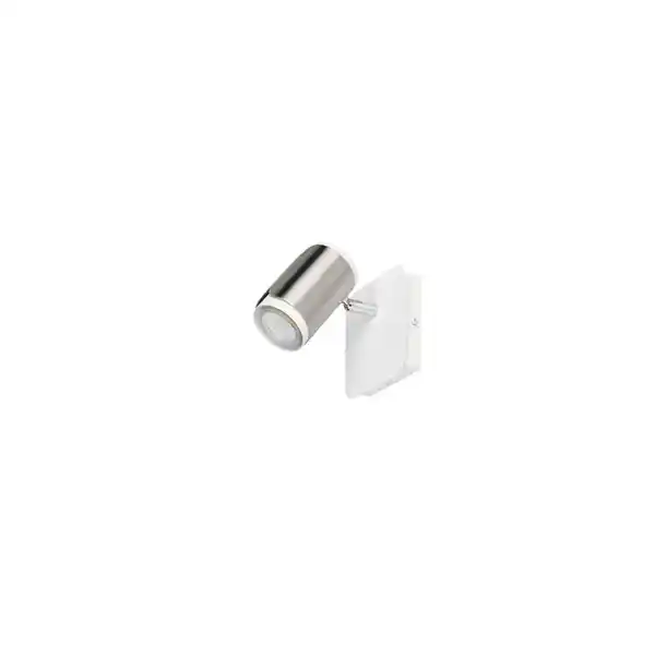 Bild 1 von Trio Leuchten Strahler, Weiß, Nickel, Metall, 12x12x16.5 cm, mit Schalter, Lampen & Leuchten, Leuchtenserien