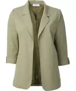 Blazer mit 3/4-Arm, Khaki