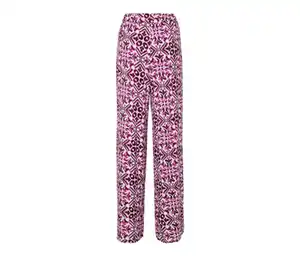 Bedruckte Palazzohose, berry