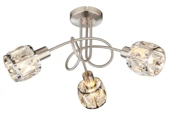 Bild 1 von Deckenleuchte Kris in Nickelfarben max. 40 Watt Deckenlampe